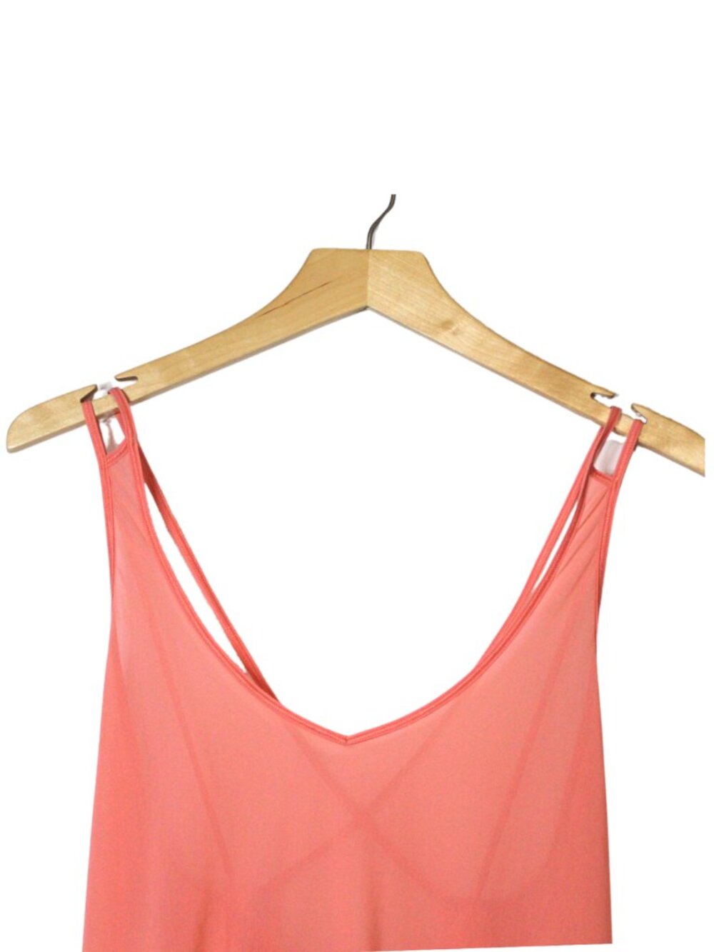 Lululemon women's tank top size 6 coral mesh Such a Cinch adjustable open back - Picture 4 of 9